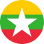 Flag of Myanmar Flat Round 64x64 1