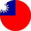 Flag of Taiwan Republic of China Flat Round 64x64 1