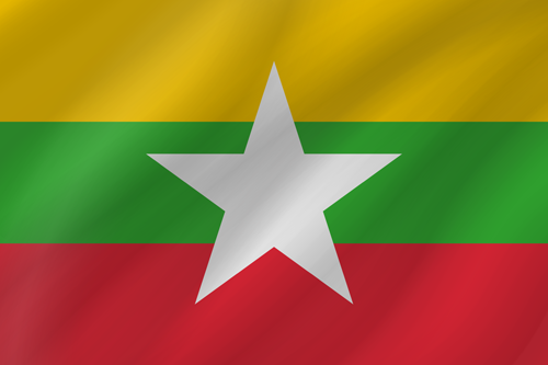 myanmar flag wave small