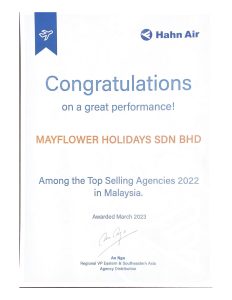 Hanh Air 2022 Top Selling Agencies in Malaysia